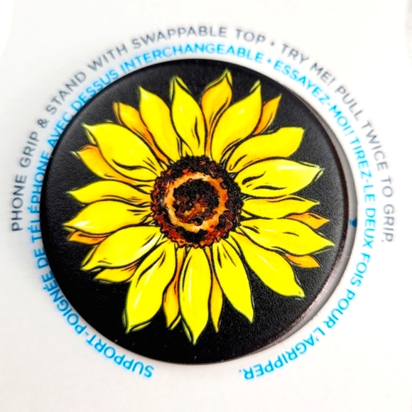 Two Popsockets Blue Nebula & Sunflower - Picture 4 of 4
